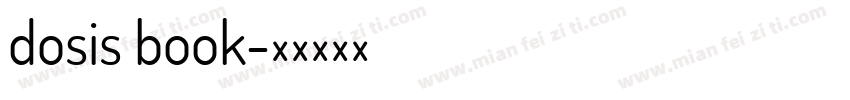 dosis book字体转换
